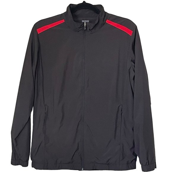 Pebble Beach Water and Wind Resistant Performance Full Zip Black Jacket Medium - Picture 1 of 6